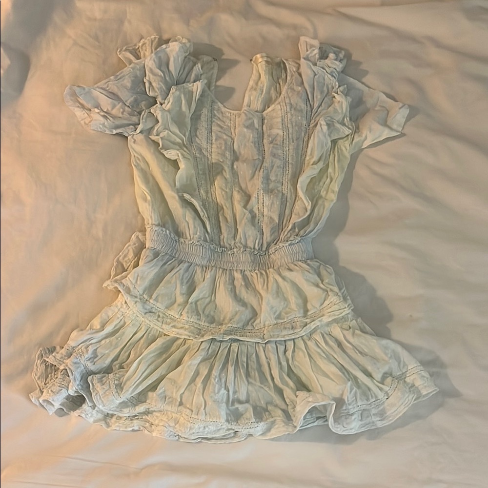 Natasha blue tie-dye mini dress